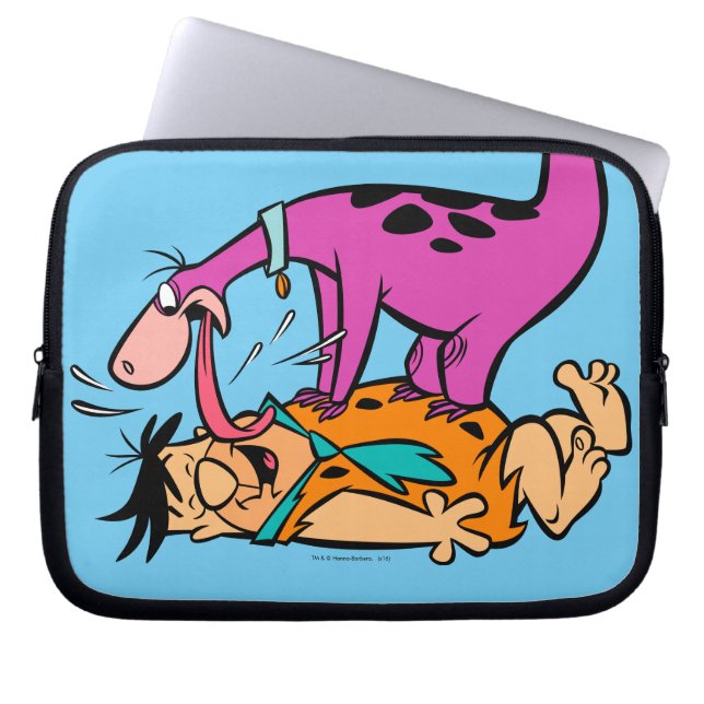 Capa Para Notebook Dino Licking Fred Flintstone (Frente)