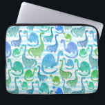 Capa Para Notebook Dino Stripe Watercolor Dinossauros Adoráveis<br><div class="desc">Dino Stripe Watercolor Os Dinossauros Adoráveis Padrões Bonitos.</div>