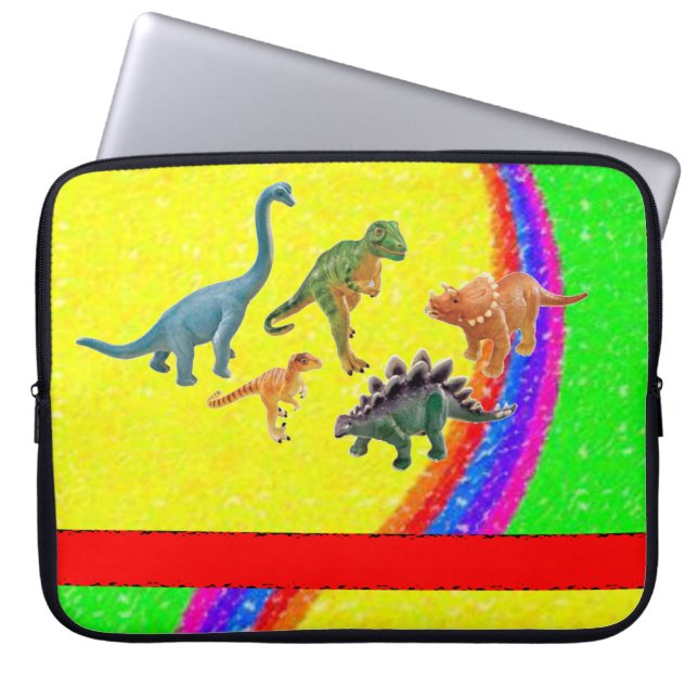 Capa Para Notebook Dinossauro bolsa de laptop (Frente)