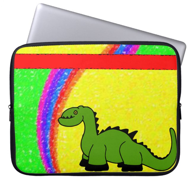 Capa Para Notebook Dinossauro bolsa de laptop (Frente)