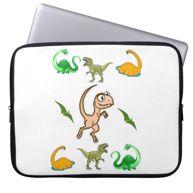 Capa Para Notebook Dinossauro bolsa de laptop (Frente)