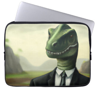 Capa Para Notebook Dinossauro Pré-Histórico Empresário, Diversão Gera