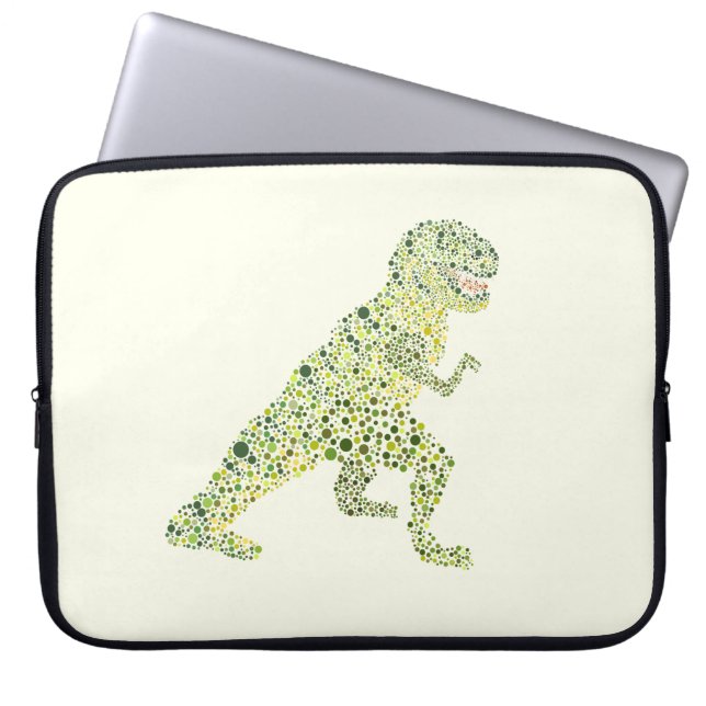 Capa Para Notebook Dinossauro T-REX em pontos (Frente)