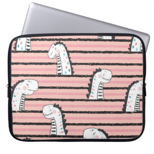 Capa Para Notebook Dinossauros Cachorros de Cartoon vintage padrão s