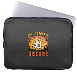 Capa Para Notebook Disfarce de Fantasma de Halloween