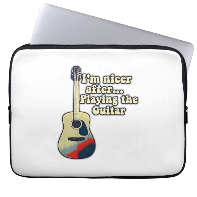 Capa Para Notebook ditados de guitarra positivos para amantes de viol (Frente)
