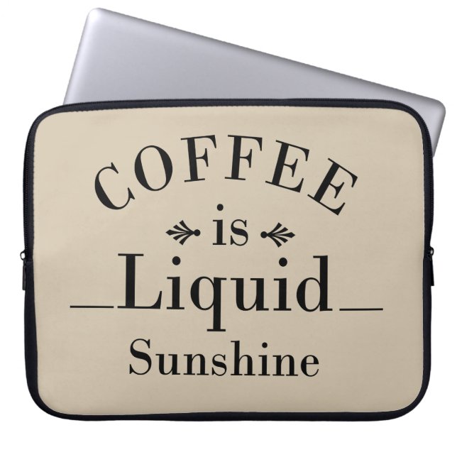 Capa Para Notebook ditos engraçados para café (Frente)