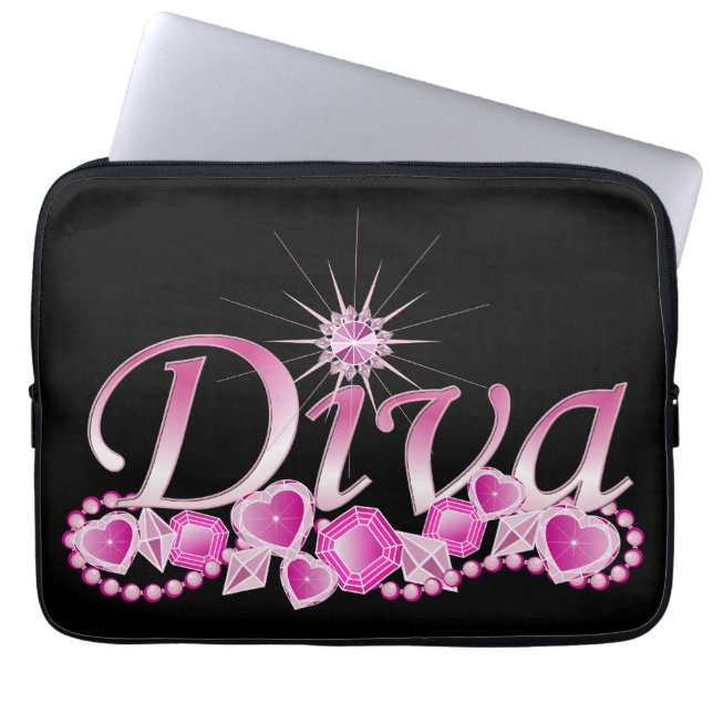 Capa Para Notebook Diva Bling (Frente)