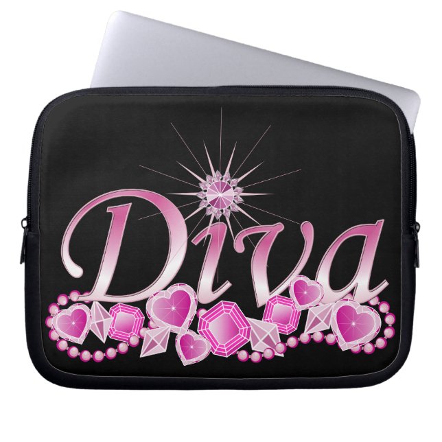 Capa Para Notebook Diva Bling (Frente)