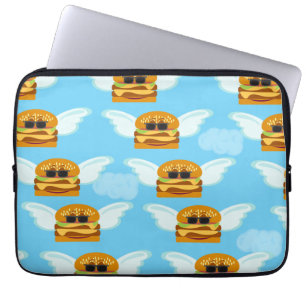Capa Para Notebook Diversão de Cartografia de Comida Epic Cheeseburge