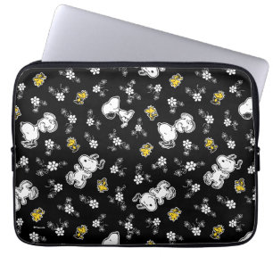 Capa Para Notebook Divertimento e flores do Snoopy & Woodstock