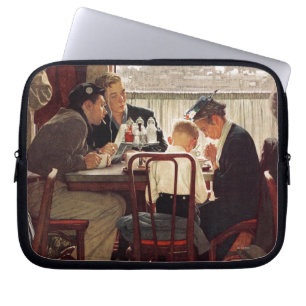Capa Para Notebook Dizendo a benevolência por Norman Rockwell