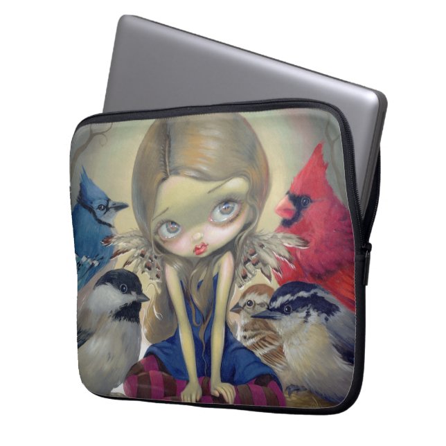 Capa Para Notebook Do "saco dos eletrônicos dos pássaros quintal" (Frente Esquerda)