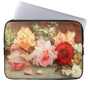Capa Para Notebook Do vintage da antiguidade floral das flores arte