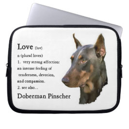 Capa Para Notebook Doberman Pinscher Art Love É...