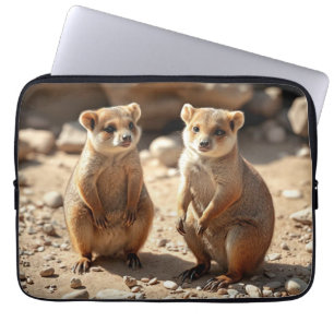 Capa Para Notebook "Dobre a Cuteness: Aussie Quokka Twins"