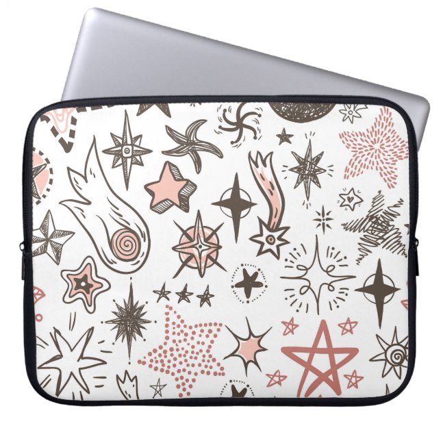 Capa Para Notebook Dodles Cósmicos: Estrelas e Cometas (Frente)