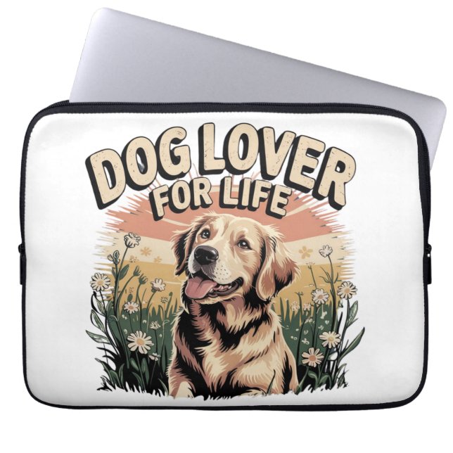 Capa Para Notebook "Dog Lover For Life" (Frente)