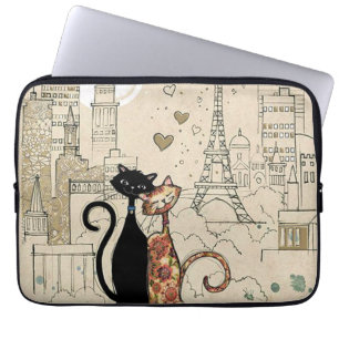 Capa Para Notebook Dois gatos apaixonados