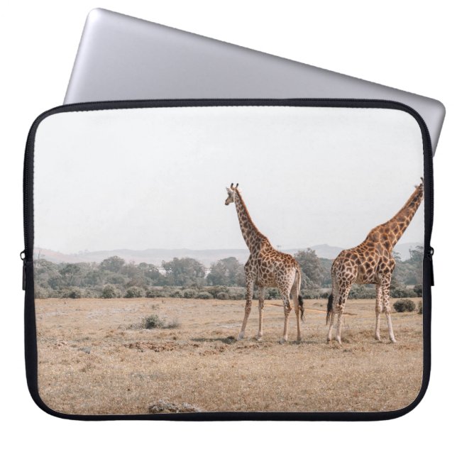 CAPA PARA NOTEBOOK DOIS GIRAFFES (Frente)