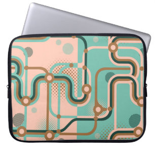 Capa Para Notebook Dois padrões perfeitos em cores diferentes. Abstra