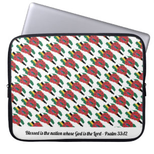 Capa Para Notebook DOMINICA Psalm 33:12 Laptop Nação Abençoada