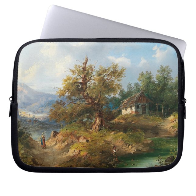 Capa Para Notebook Dominik Schufried Uma Paisagem Montanhosa com... (Frente)