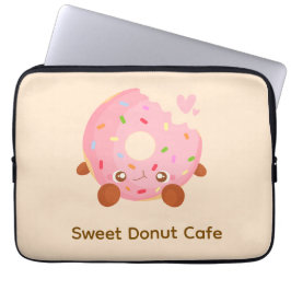 Capa Para Notebook Donut Alegre Com Confeitos