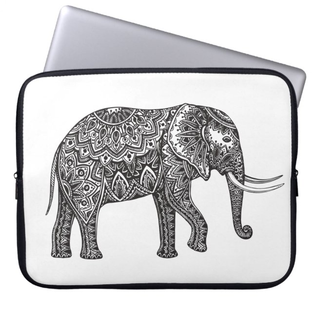 Capa Para Notebook Doodle do elefante da fantasia (Frente)