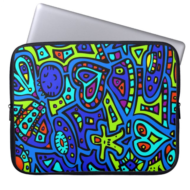 Capa Para Notebook Doodle Espacial #1 (Frente)