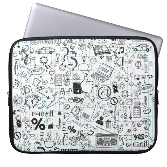 Capa Para Notebook Doodle life (Frente)