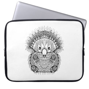 Capa Para Notebook Doodle tirado mão do Echidna