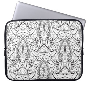 Capa Para Notebook Doodle tribal abstrato