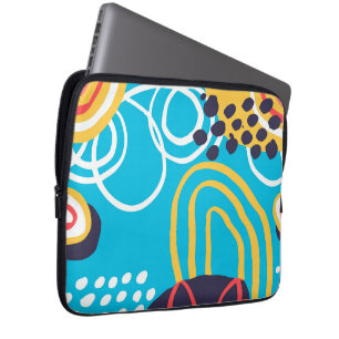 Capa Para Notebook Doodles Funky Na Aqua