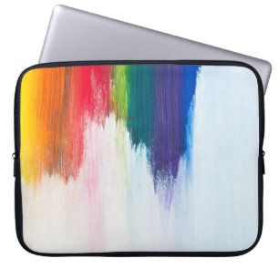Capa Para Notebook Dor de abstrato amarelo, laranja, vermelha, verde