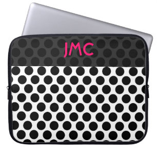 Capa Para Notebook Dottie preto Monogrammed