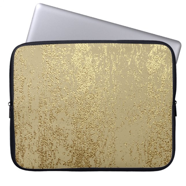 Capa Para Notebook Dourada textura granulada para criar efeito angust (Frente)