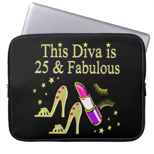 CAPA PARA NOTEBOOK DOURADO 25 E FABULOSO DESIGN DIVA