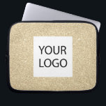Capa Para Notebook Dourado brilho moderno - Promocional de logotipo p<br><div class="desc">Glitter de Faux moderno e profissional Dourado e Promocional de logotipo personalizado elegante Elegante Bag de Laptop corporativo ou gabinete de Promocional para um presente do setor de beleza. Este caso pode ser personalizado para incluir o logotipo da sua empresa ou da sua empresa.</div>