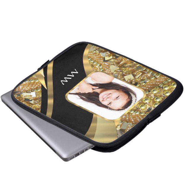Capa Para Notebook Dourado e preto (Frente Inferior)