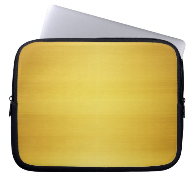 Capa Para Notebook Dourado metal escovado (Frente)