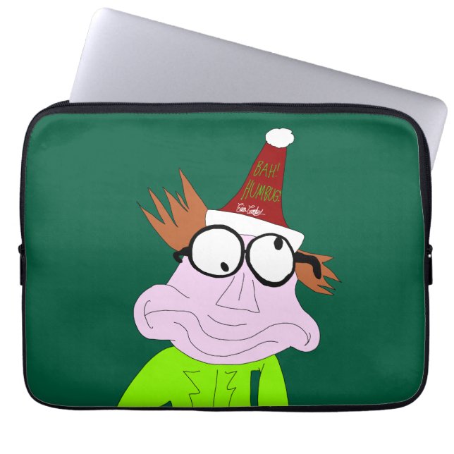 Capa Para Notebook Dr. LeBrick Bah Humbug natal (Frente)