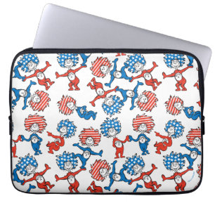 Capa Para Notebook Dr. Seuss Coisa Um Coisa Dois Padrão da Bandeira