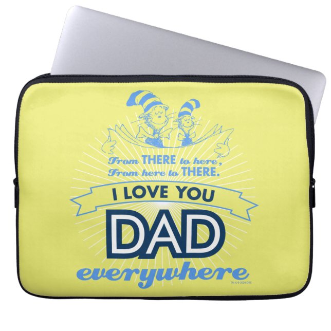 Capa Para Notebook Dr. Seuss | Eu Amo Você Papai Em Todo Lugar (Frente)