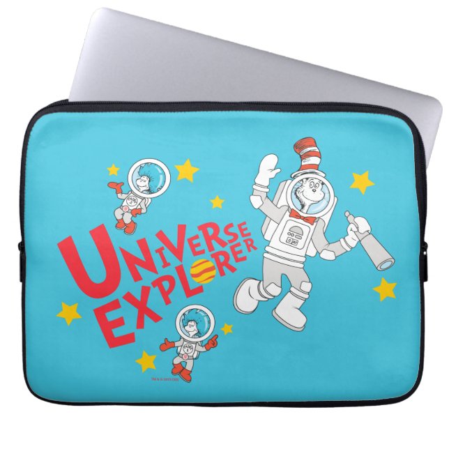 Capa Para Notebook Dr. Seuss | Gato no Explorador do Universo do Chap (Frente)