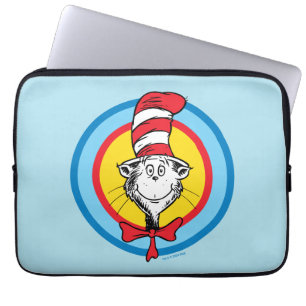 Capa Para Notebook Dr. Seuss   Gráfico da Cabeça do Gato no Chapéu