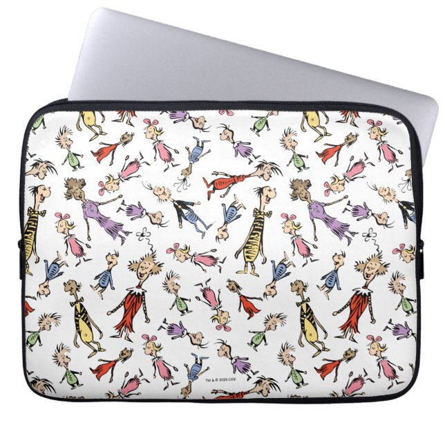 Capa Para Notebook Dr. Seuss Whoville Characters Festive Pattern (Frente)