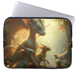 Capa Para Notebook „Drachenmutter im goldenen Wald“