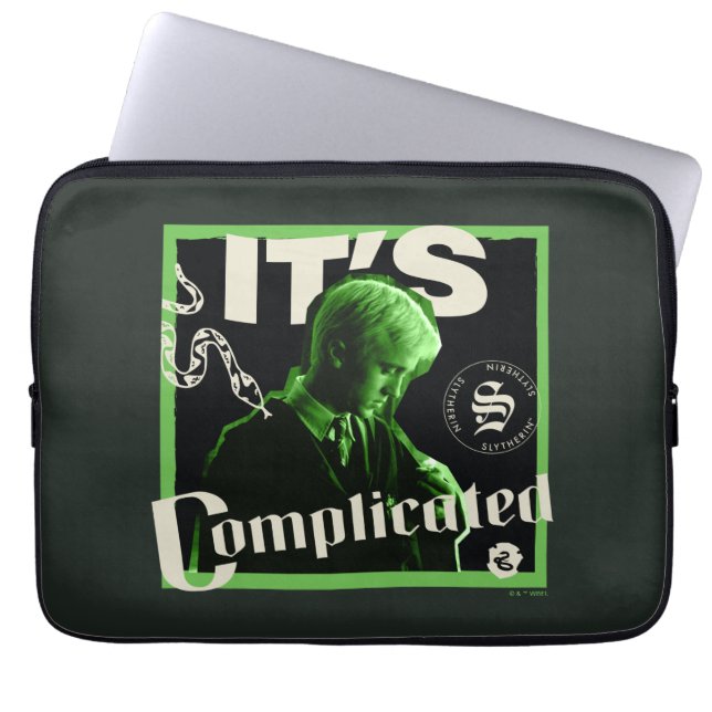 Capa Para Notebook Draco Malfoy - "É complicado" (Frente)