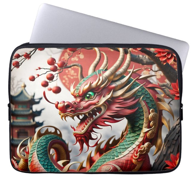 Capa Para Notebook Dragão de Ano Novo chinês 2024 Laptop02 (Frente)